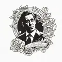 Michael Corleone Godfather tattoo design idea