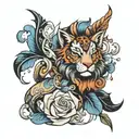 signature incorporated tattoo design idea