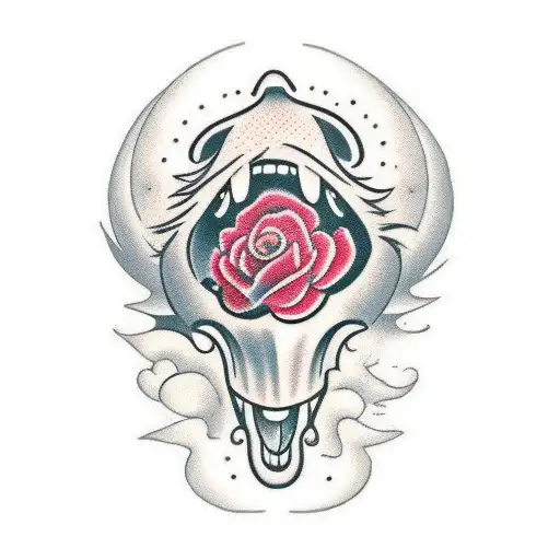 the Rolling Stones tongue tattoo design idea