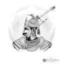maharana pratap warrior  tattoo design idea