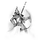 maharana pratap warrior  tattoo design idea