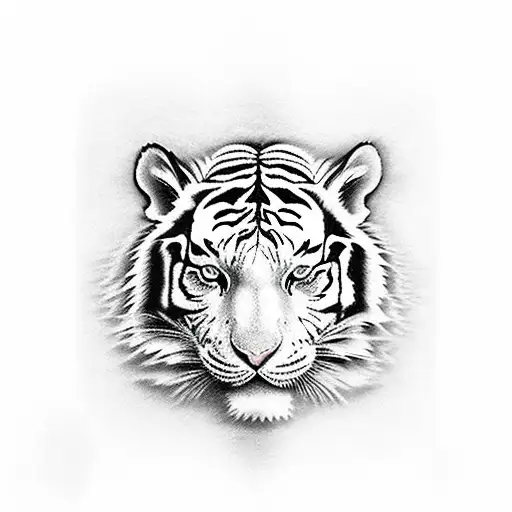 Painted Temple : Tattoos : Realistic : Matt Morrison White Tiger