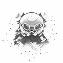 snowboarding tattoo design idea