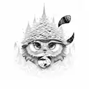 snowboarding tattoo design idea