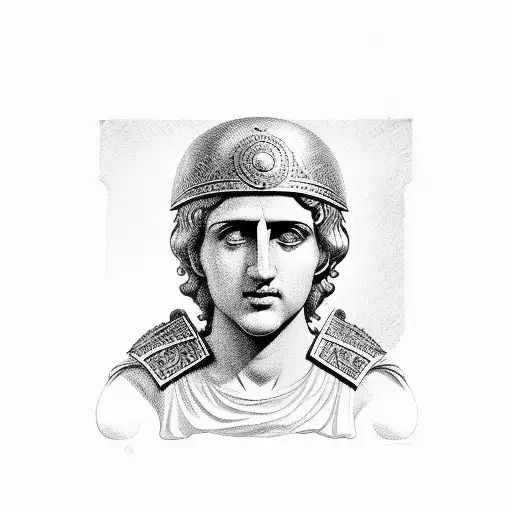 Alexander the great tattoo design idea