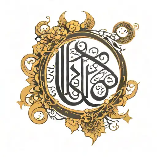 arabic calligraphy tattoo design idea