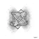 wristband with IV VI XX, XXIV VII XXI and IV V XXII tattoo design idea