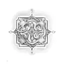 candlestick holder tattoo design idea