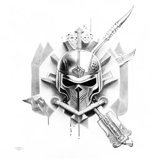 Guerreiro spartacus  tattoo design idea