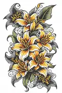 ginger Lillies tattoo design idea
