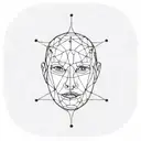 neural network face tattoo design idea