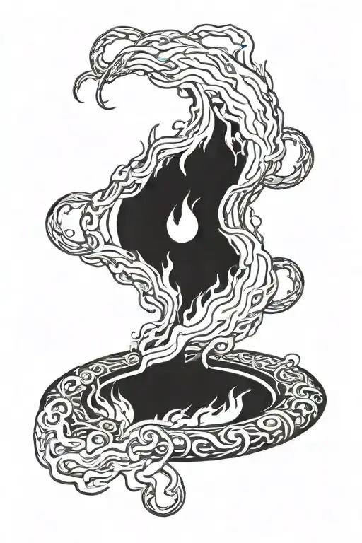 Fire Ring tattoo design idea