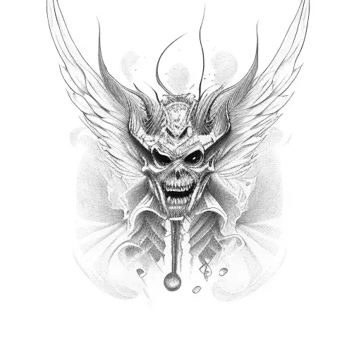 Lucifer tattoo design idea