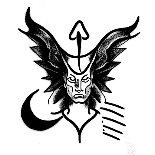 Lucifer tattoo design idea