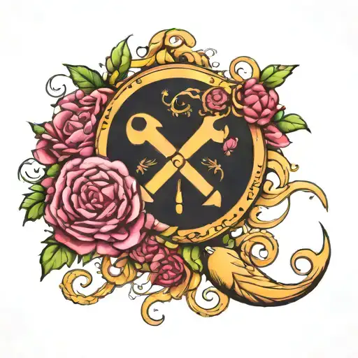 cancer and gemini sign tattoo design idea