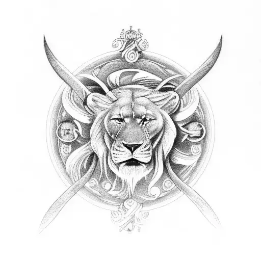 virgo libra cancer leo zodiac symbol tattoo design idea