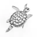turtle in the coulds tattoo design idea
