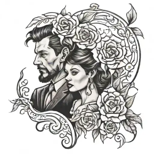 loss of wife and son tattoo tattoo design idea