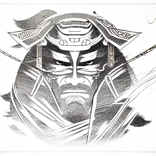 Samurai tattoo design idea