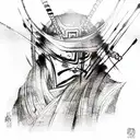 Samurai tattoo design idea