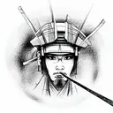 Samurai tattoo design idea