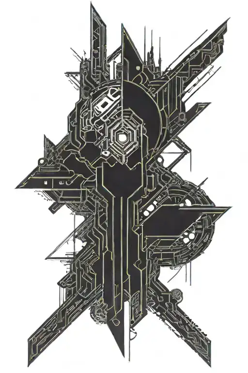 cyberpunk 2077 tattoo design idea
