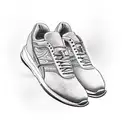 running shoe tattoo design idea