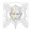 suffering from depression. I feel like a prisoner in my mind. a little psychedelic. tattoo design idea