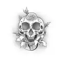 life and death tattoo design idea