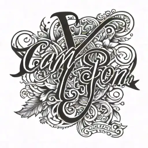  cam name written tattoo design half forearm tattoo tattoo design idea