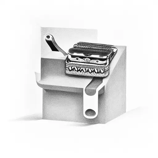 harmonica tattoo design idea