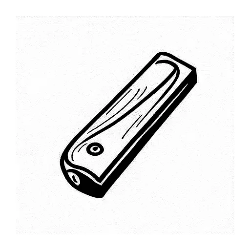 harmonica tattoo design idea