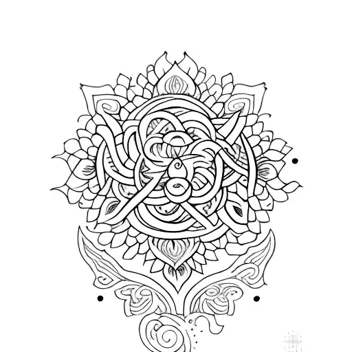 Hindu  tattoo design idea