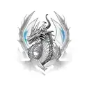 dragón celta  tattoo design idea