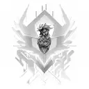 cyber Pheonix hacker digital security tattoo design idea