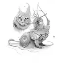 zeul soarelui ra tattoo design idea