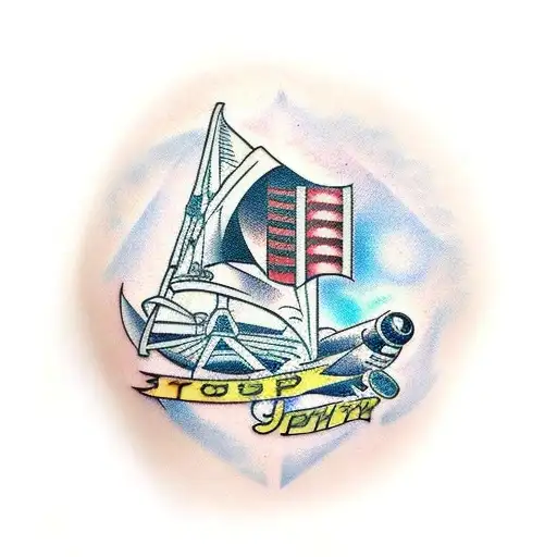 pin up sci fi tattoo design idea