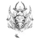 Scorpio loves Sagittarius tattoo design idea