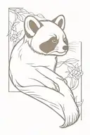 red panda tattoo design idea
