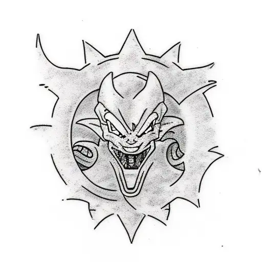 shenron dragon ball z tattoo design idea