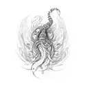 worm tattoo design idea