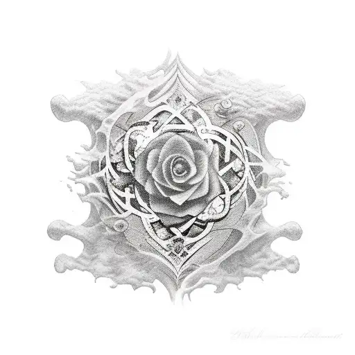 fantasy book inspired sleeve tattoo design idea