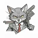 hitman fox tattoo design idea