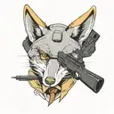hitman fox tattoo design idea