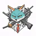 hitman fox tattoo design idea