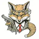 hitman fox tattoo design idea