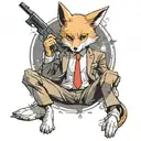hitman fox tattoo design idea