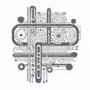 Morse code Cooper written tattoo design idea