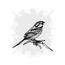 Sparrow tattoo design idea