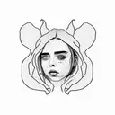 Billie Eilish tattoo design idea